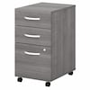 Bush Business Furniture Studio C 3 Drawer Mobile File Cabinet in Platinum Gray SCF216PGSU